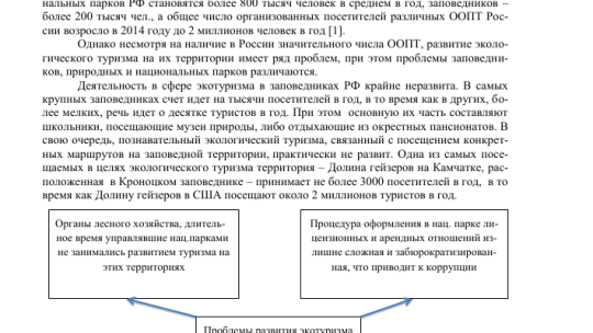 Проблемы экологического туризма и пути их решения